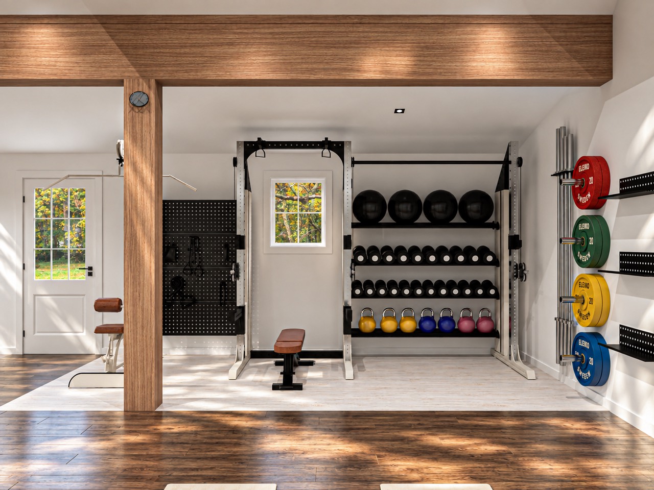 Glen Cove gym rendering — strength zone